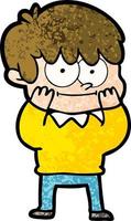 happy cartoon man vector