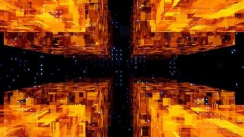 Abstract beautiful futuristic sci fi space ship tunnel background.,3D model and illustration. photo