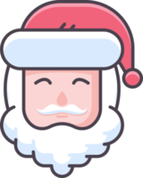 Weihnachtsmann-Kopf-Cartoon-Symbol png