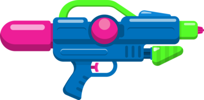 Water gun. guns toy flat design png