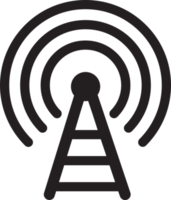 transmisión, torre wifi, señal de icono de radio png