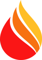 ícone de fogo. sinal de chama png