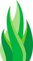 símbolo de signo de icono de hierba verde png