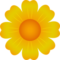 Yellow Flower icon sign symbol png