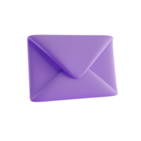 ícone de e-mail 3d, conceito de renderização 3d png