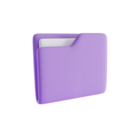 icono de carpeta 3d, concepto de renderizado 3d png