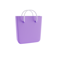shopping bag 3d icon, online shop concept, 3d render concept png