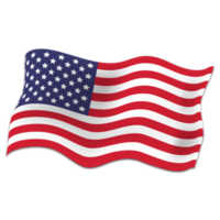 bandera ondulada de américa png