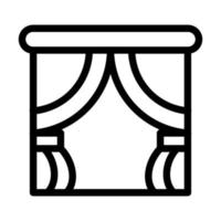 Curtains Icon Design vector