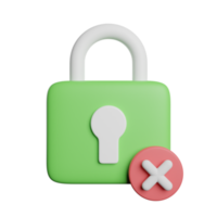 Unprotected Security Lock png