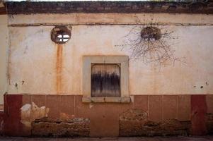 Old, abandoned building in downtown guadalajara, mexico, colonial architecture photo