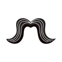 mustache macho style vector