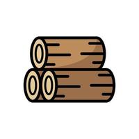 plantilla de diseño de vector de icono de madera