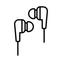 plantilla de diseño de vector de icono de auricular