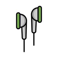 earbud icon vector design template