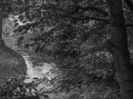 The city of Coesfeld at the river berkel in germany photo