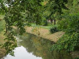 The city of Coesfeld at the river berkel in germany photo