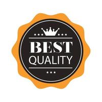 corona de sello de la mejor calidad vector