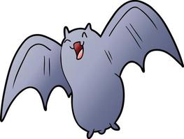 spooky cartoon bat vector