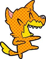 fox cartoon character vector