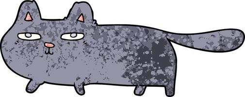 gato astuto de dibujos animados vector