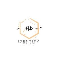 AC Handwriting logo vector of initial signature, wedding, fashion, jewerly, boutique, floral and botanical with creative template for any company or business.