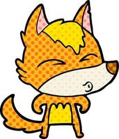 fox cartoon character vector