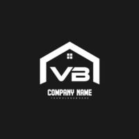 VB Initial Letters Logo design vector for construction, home, real estate, building, property.