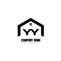 YY Initial Letters Logo design vector for construction, home, real estate, building, property.