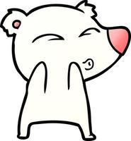 polar bear cartoon vector