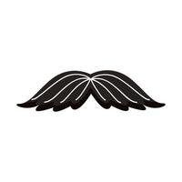 icono de bigote macho vector