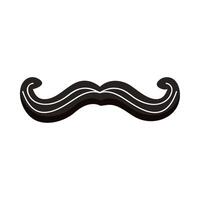 classic mustache style vector