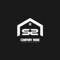 vector de diseño de logotipo de letras iniciales ss para construcción, hogar, bienes raíces, edificio, propiedad.