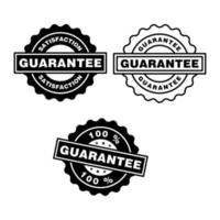 Guaranteed icon vector design templates