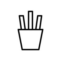plantillas de diseño de vector de icono de papas fritas