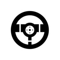 Steering wheel icon vector design templates