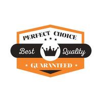 best quality guaranted seal vector