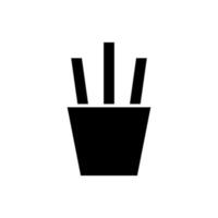 plantillas de diseño de vector de icono de papas fritas