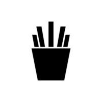 French fries icon vector design templates