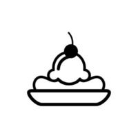 plantillas de diseño de vector de icono de helado