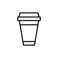 plantillas de diseño de vectores de iconos de vasos de papel