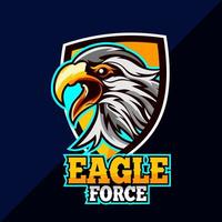 Eagle Head Special Force Logo Vector Template for design mascot, label, badge, emblem Illustration.