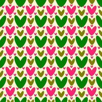 seamless pattern with hearts design vector