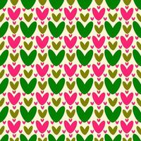 seamless pattern with hearts design vector