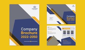 plantilla de folleto comercial, diseño de perfil de empresa, catálogo y diseño de plantilla anual vector