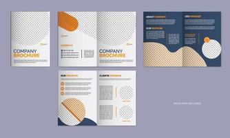 plantilla de folleto comercial, diseño de perfil de empresa, catálogo y diseño de plantilla anual vector