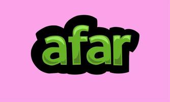 AFAR writing vector design on a pink background