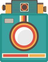 icono de cámara retro, ilustración plana vector