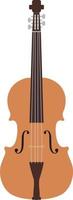 Violin icon, flat illustration vector