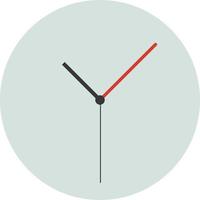 Clock icon, retro illustration vector